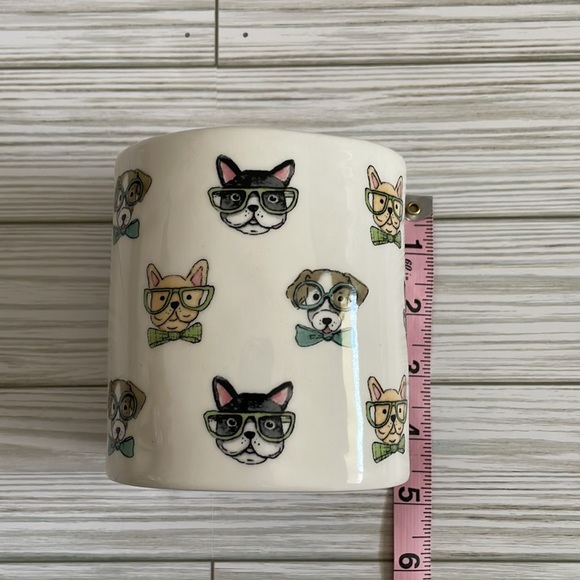 🆕 Rae Dunn | Dogs in Glasses Themed Storage Container - Picture 7 of 9
